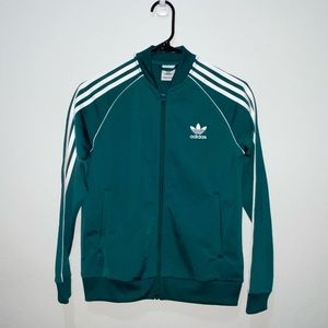 Adidas Boys Track Jacket in Teal